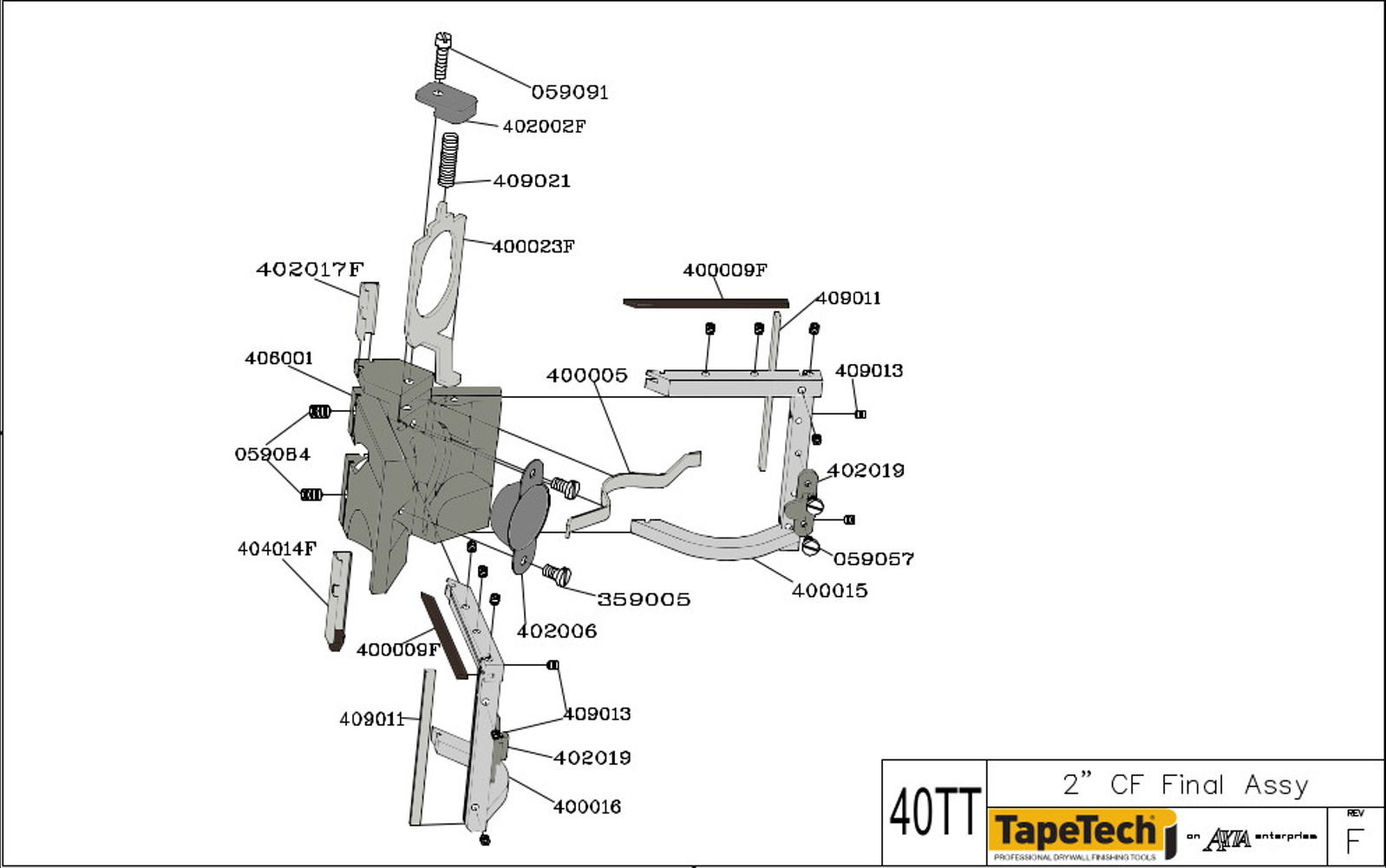 angle.parts TapeTech Angle Head Parts | Great Lakes Taping Tools